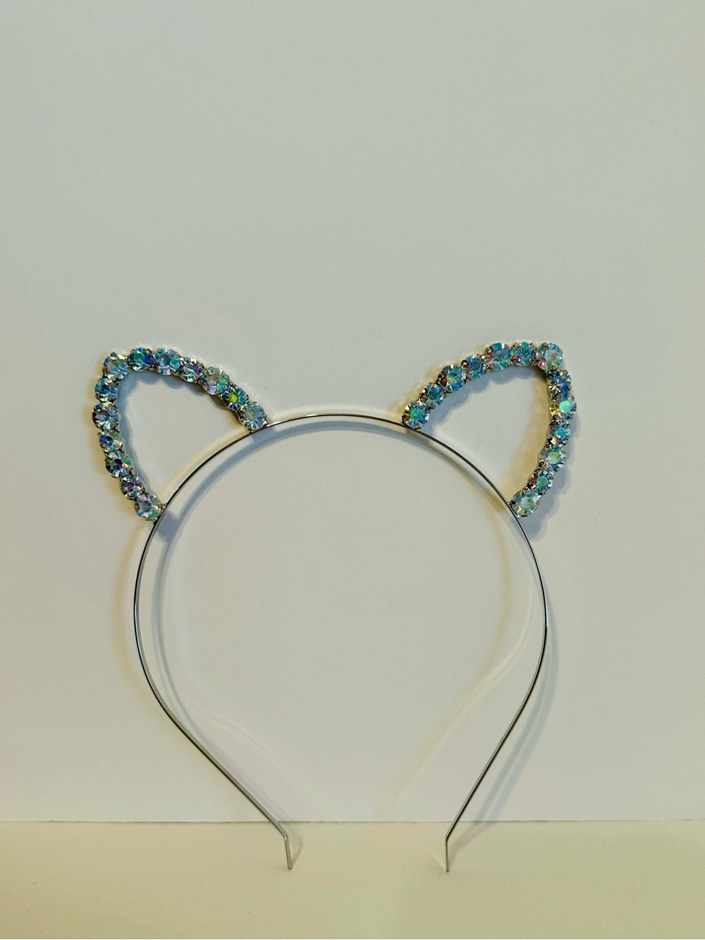 Sparkling Rhinestone Cat Ear Headband